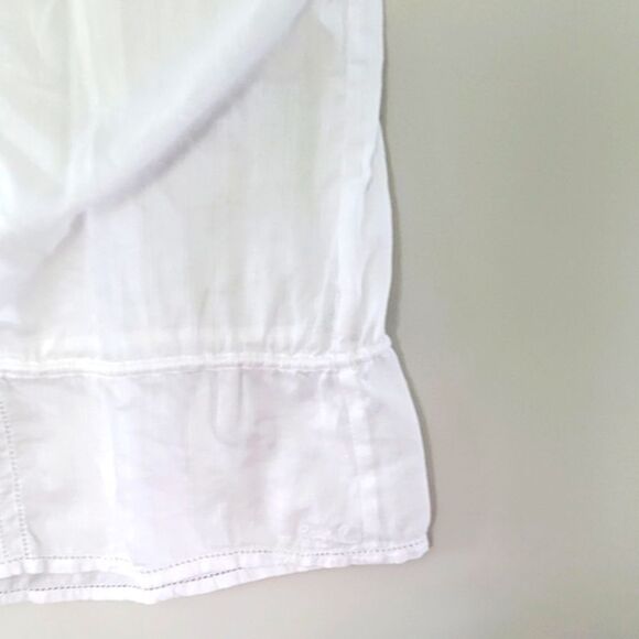 FINAL SALE🌷Ruehl White Button down top size Small - Picture 9 of 16